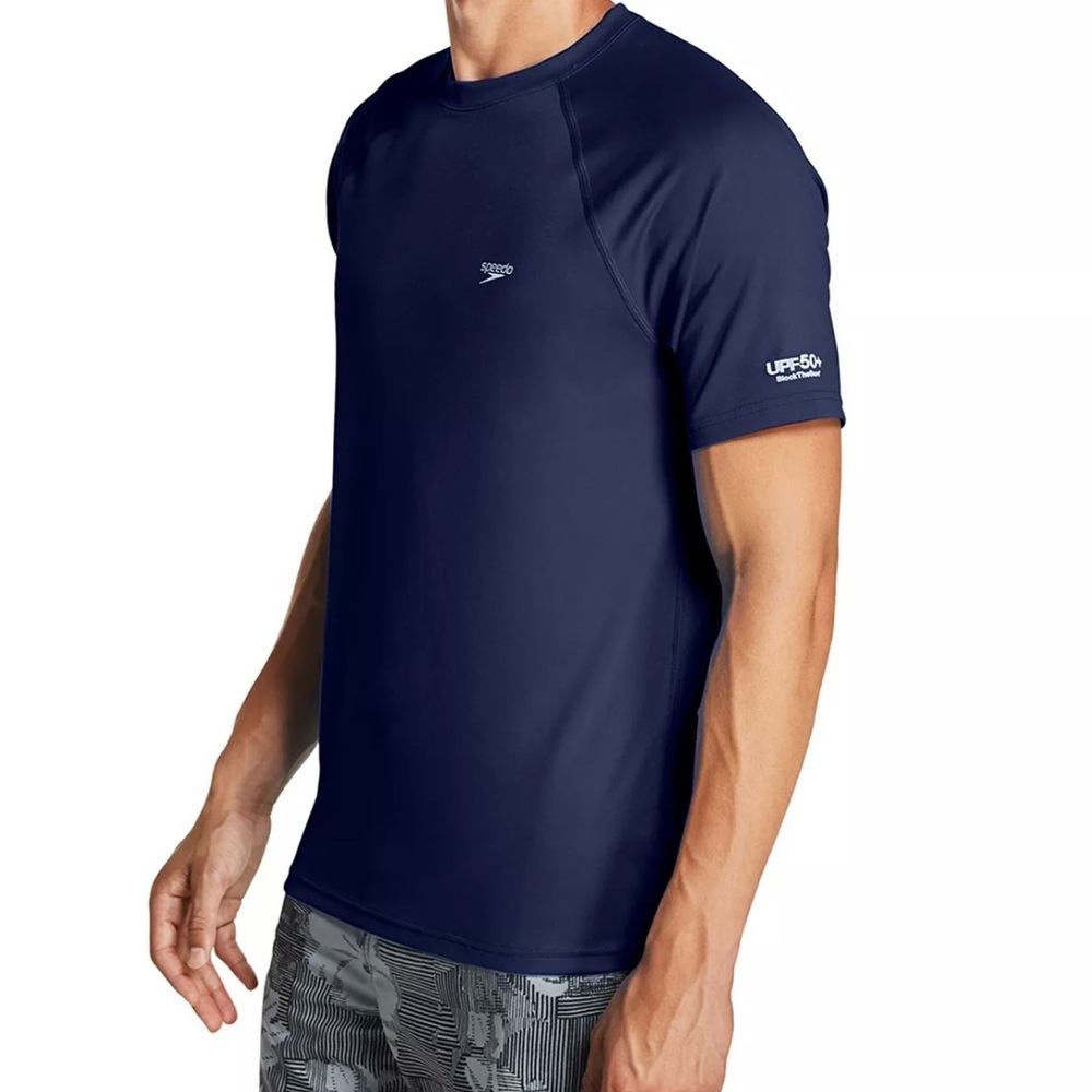 Mens Speedo Authentics Peacoat Tshirt Small Nwt — image 3 of 6
